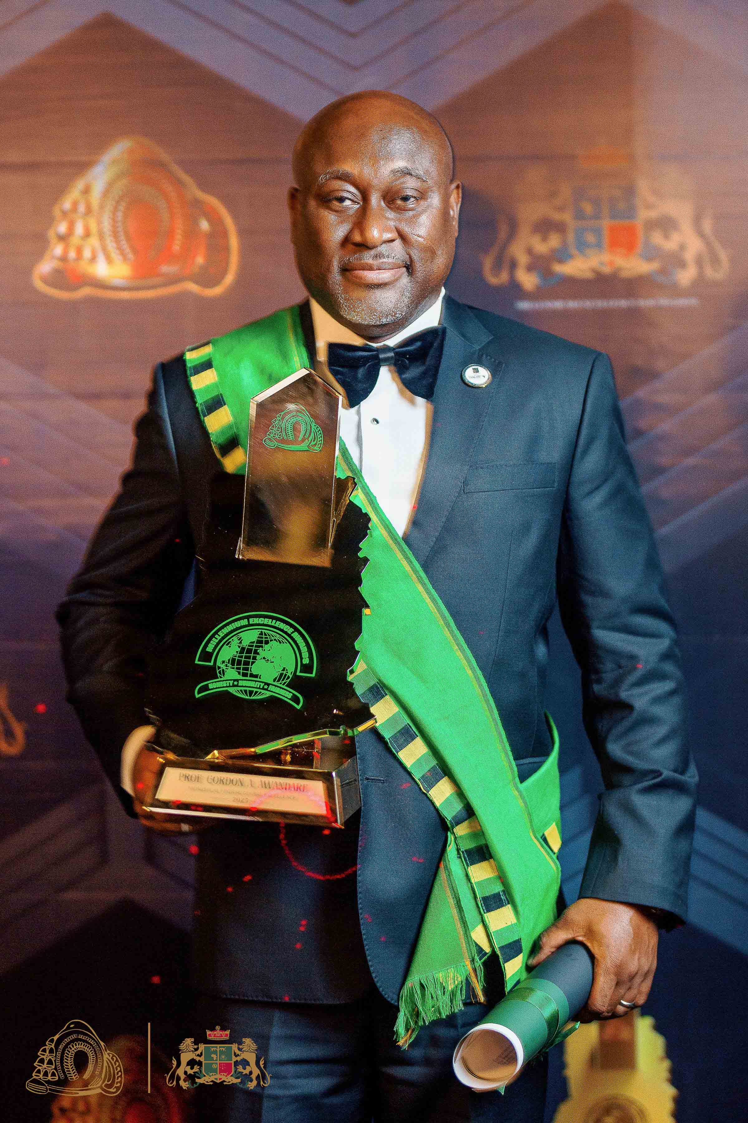 Prof. Gordon Awandare Honoured with the Millennium Excellence Award for Biomedical Global Finding Excellence