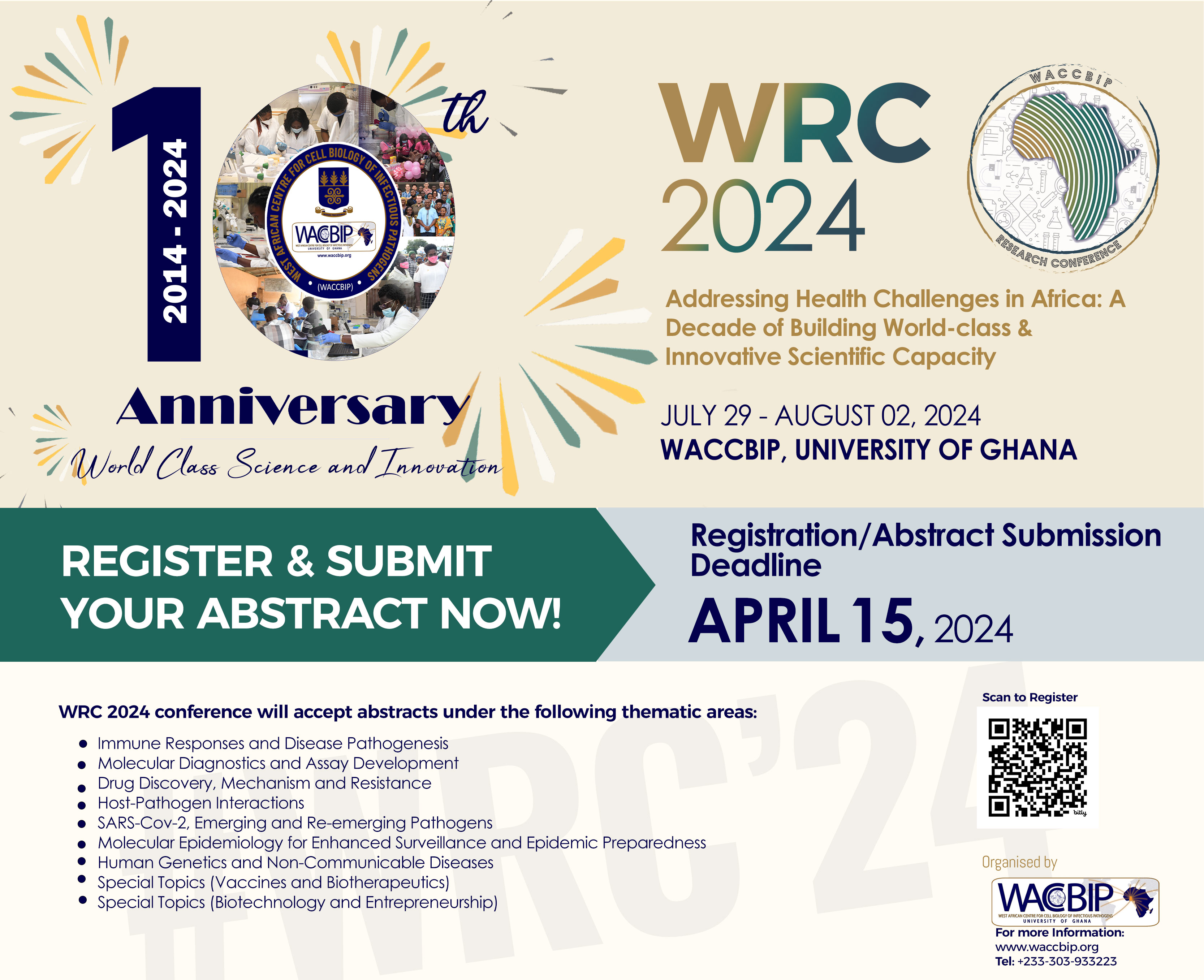 WACCBIP Tenth Anniversary and 8th Research Conference: Registration and Call for Abstracts