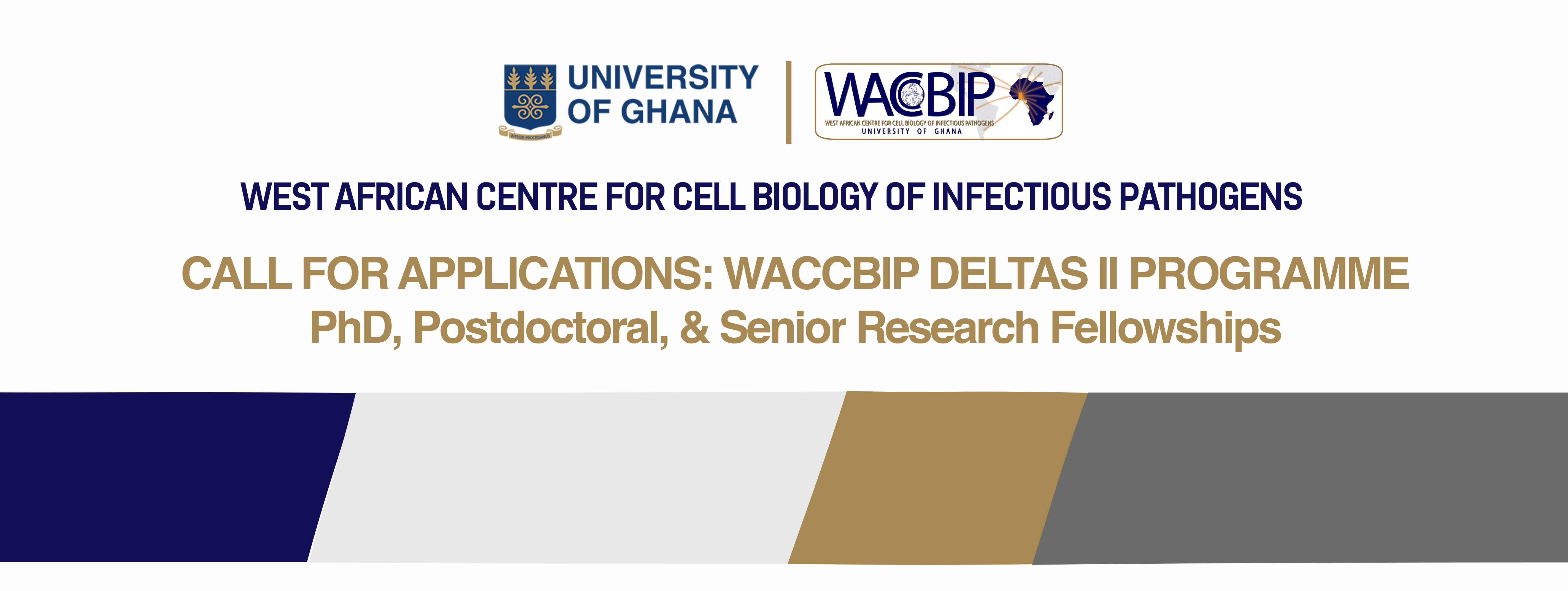 CALL FOR APPLICATIONS: WACCBIP DELTAS II PROGRAMME PhD, POSTDOCTORAL, AND SENIOR RESEARCH FELLOWSHIPS