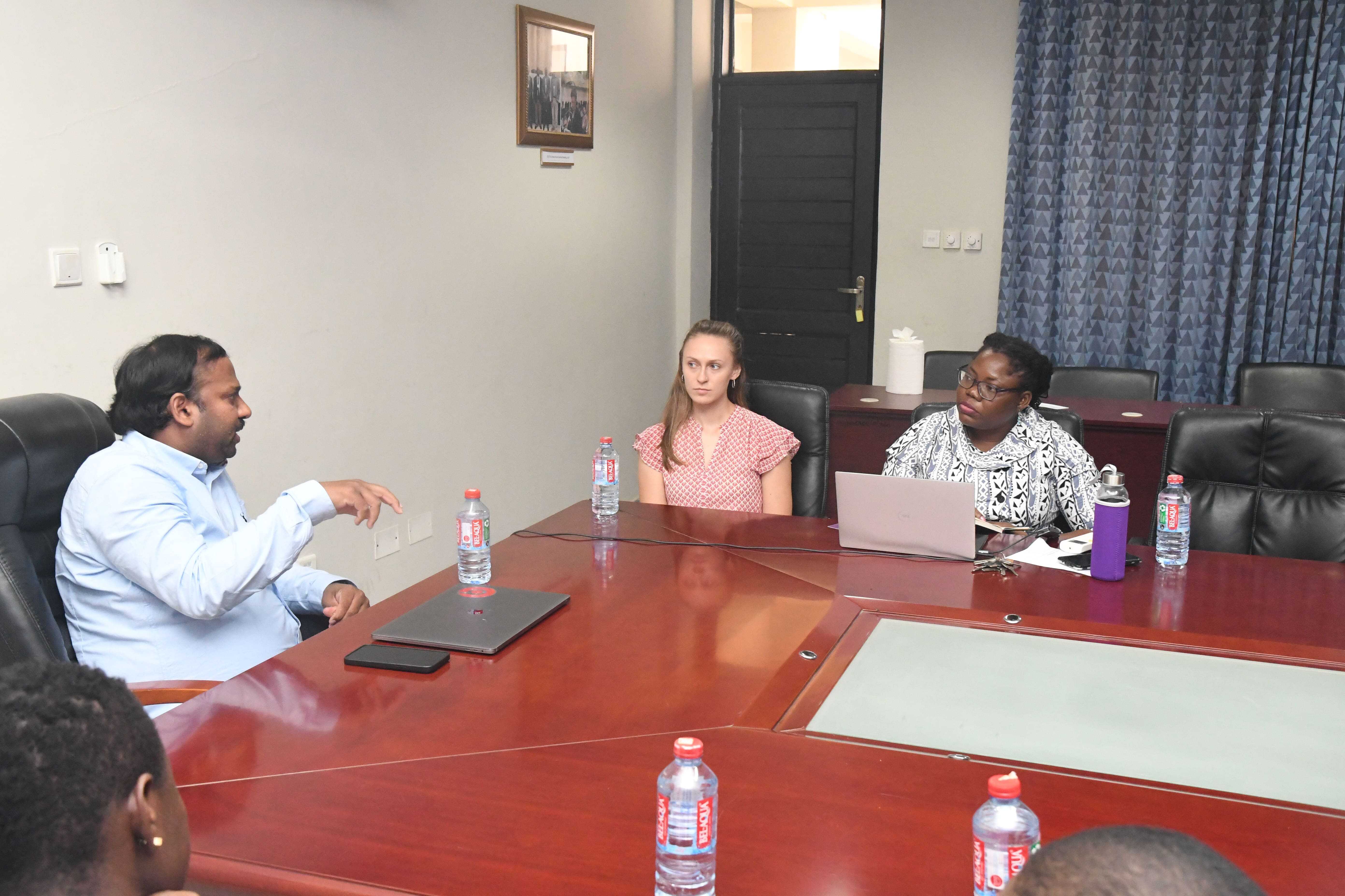 A boardroom meeting between MOSILAB and BU-LABNET representatives
